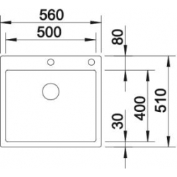 Zlewozmywak Blanco CLARON 500-IF/A 515643