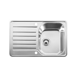 Zlewozmywak Blanco LANTOS 45S-IF Compact stal szczotkowana, z automatycznym korkiem 519059