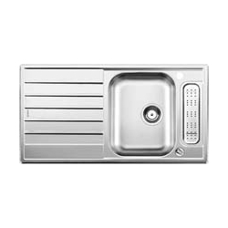 Zlewozmywak Blanco LIVIT 5S Centric stal szczotkowana z korkiem automatycznym 514791