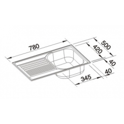 Zlewozmywak Blanco TIPO 45 S Compact stal szczotkowana 513442