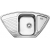 Zlewozmywak Blanco TIPO 9E stal matowa 511582