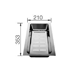 Odsączarka stalowa do zlewu Blanco AXIA 6S 225046