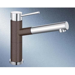 Bateria Blanco ALTA-S COMPACT SILGRANIT kawowy/chrom 515334