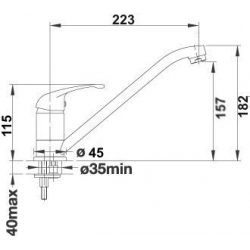 Bateria Blanco DARAS biały 517724
