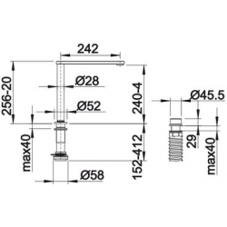 Bateria Blanco ELOSCOPE F II chrom podokienna 516672
