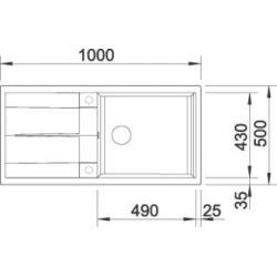 Zlewozmywak Blanco METRA XL 6S z korkiem automatycznym szampan 515282