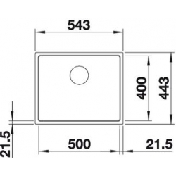 Zlewozmywak Blanco SUBLINE 500-IF SteelFrame 519429
