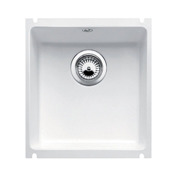 Zlewozmywak Blanco SUBLINE 375-U ceramiczny biały połysk bez korka automatycznego 516035