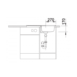 Zlewozmywak Blanco FLEX mini stal szlachetna 511918