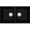 Zlewozmywak Elleci BEST 450 PODWIESZANY K86 BLACK KERATEK LKB45086BSO