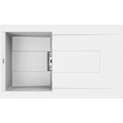 Zlewozmywak Elleci SMART 400 KERATEK K96 WHITE LKI40096SMT