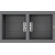 Zlewozmywak Elleci SMART 450 KERATEK K99 DARK GREY LKI45099SMT