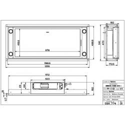 Okap Faber Sufitowy HEAVEN 2.0 X FLAT 120  110.0428.453
