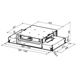 Okap Faber Sufitowy HIGH-LIGHT WH 91 110.0456.206