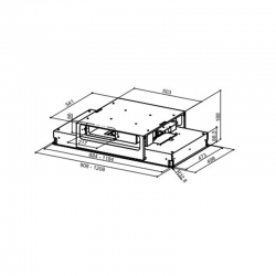 Okap Faber Sufitowy HIGH-LIGHT BK MATT 121 350.0565.192