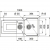 Zlewozmywak Urban UBG 651-100 Fragranit Kremowy 114.0575.053
