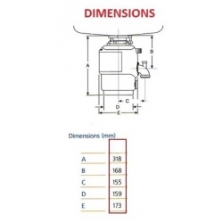 Rozdrabniacz kuchenny InSinkErator MODEL 56