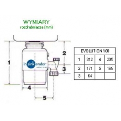Rozdrabniacz kuchenny InSinkErator MODEL 100 EVOLUTION