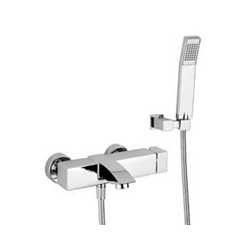 Bateria wannowa ścienna kompletna  Paffoni LEVEL LEC023CR