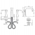 Bateria umywalkowa 3-otworowa Paini LADY 89CR214SR