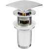 Deante Click-Clack Korek click - clack uniwersalny, kwadratowy, z przelewem, z tuleją NHC 011U