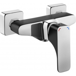 Deante Hiacynt Bateria natryskowa bez kompletu natryskowego - chrom/czarny BQH B400
