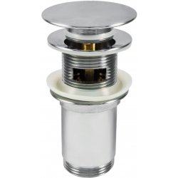 Deante Click-Clack Korek click - clack uniwersalny, okrągły, z przelewem, z tuleją NHC 010U