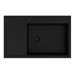 Zlew. CAMEA (79x50) 1B 1D R + Bateria IDEA volcano - Black Edition
