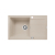 Zlew. SPARTA PLUS LUX (78x48) 1B 1D, beż piaskowy + Bateria LUNGO