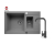 Zlew. SPARTA PLUS (78x48), 1 1/2B 1D szary + Bateria SILVIO