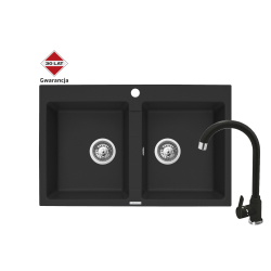 Zlew. SPARTA 78x50 2B volcano + Bateria LUNGO