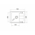 Zlew. SPARTA MINI (56x44) 1B 1D szary beton + Bateria LUNGO