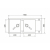 Zlew. MIDO (116x50) 2B 1D szary beton + bateria Bello