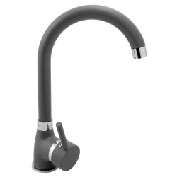 Zlew. MIDO 76x44 1B 1D szary beton + bateria Bello