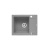 Zlew. MIDO (62x50) 1B 1D szary beton + bateria Bello