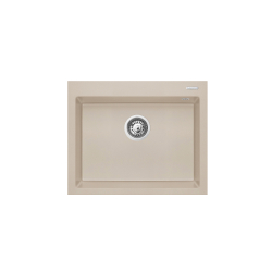 Zlew. ISTROS 61x50 1B beż + bateria FLESSI