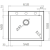 Zlew. ISTROS 61x50 1B szary beton + bateria FLESSI