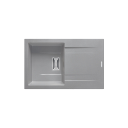 Zlew. KARTESIO 79x50 1B 1D szary beton