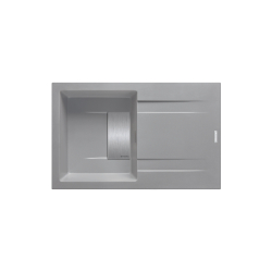 Zlew. KARTESIO 79x50 1B 1D szary beton