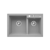 Zlew. DIPLOS 79x51 1 3/4B szary beton