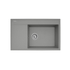 Zlew. CAMEA (79x50) 1B 1D R szary beton