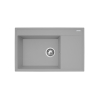Zlew. CAMEA (79x50) 1B 1D L szary beton
