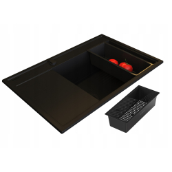Zlew. CAMEA (79x50) 1B 1D R volcano Black Edition