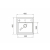 Zlew. CAMEA MINI (40x40) 1B karbon