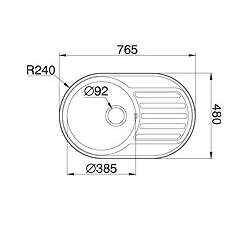 Zlewozmywak SR MINI flat - 60 mm + bateria ASALIA