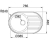 Zlewozmywak SR MINI flat - 60 mm + bateria ASALIA