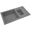 Zlew. CODAR (78x48) 1 1/2 B 1D metal aluminium AS