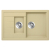 Zlew. GARNET (780X500) 1 1/2B 1D granit sahara