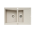 Zlew. SOFTLINE (79x51) 1 1/2B 1D beż - piaskowy