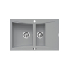 Zlew. SOFTLINE (79x51) 1 1/2B 1D szary